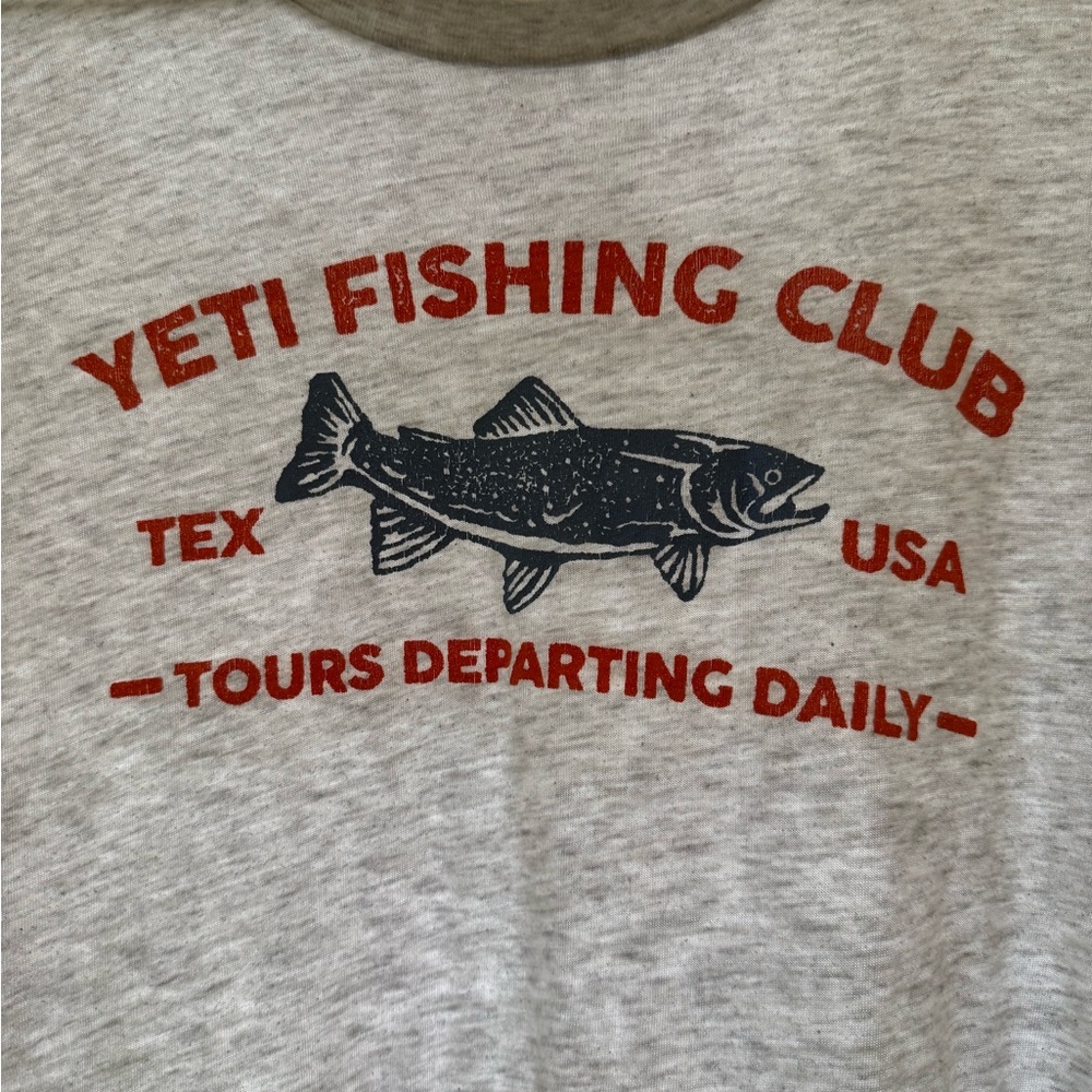 Yeti Fishing Club Gray T-Shirt